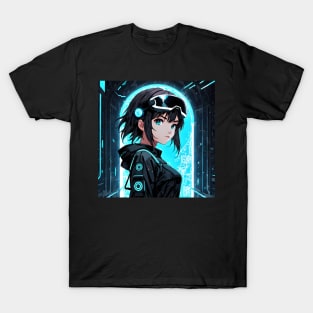 Anime Girl in the Metaverse T-Shirt